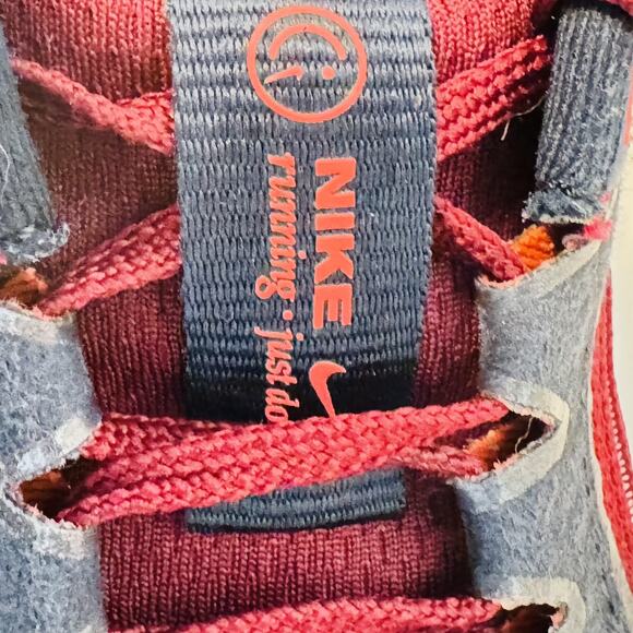 Nike Shoes Boys 5.5 Red Navy White Air Zoom Pegasus 40 Road Running Sneakers GS - Picture 11 of 13